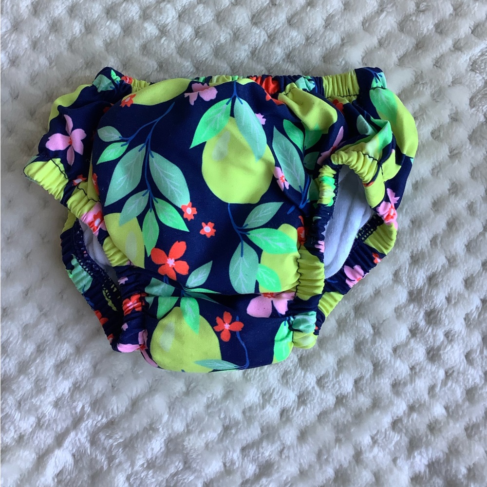 George Lemon Pattern Swim Bottom 0-3 Months 0-3M